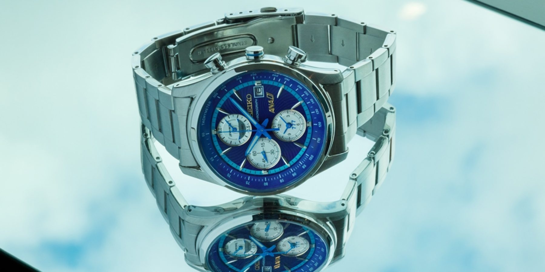 【395本限定】＜ANAオリジナル＞SEIKO for ANA ウォッチ セイコーとANA、787イメージ腕時計 395本限定